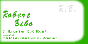 robert bibo business card