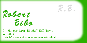 robert bibo business card